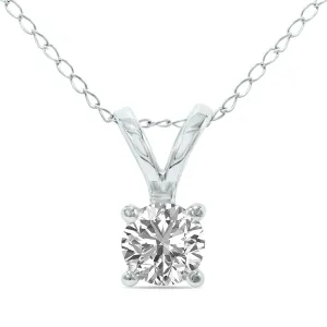 1/2ct tw LAB GROWN Diamond Necklace in 14kt White gold