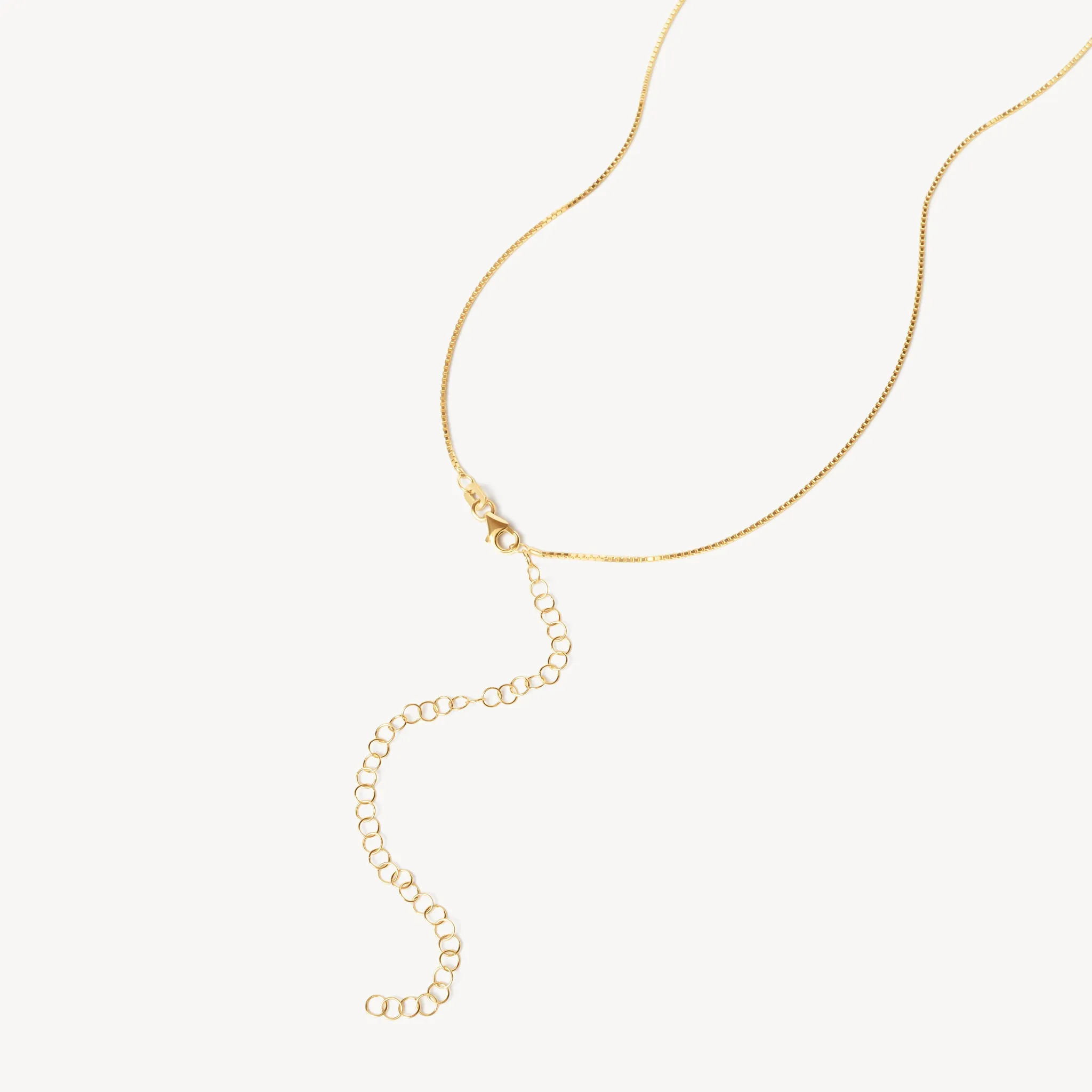 14K Box Chain With Extender