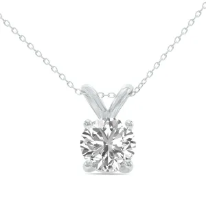 2ct tw LAB GROWN Diamond Necklace in 14kt White gold