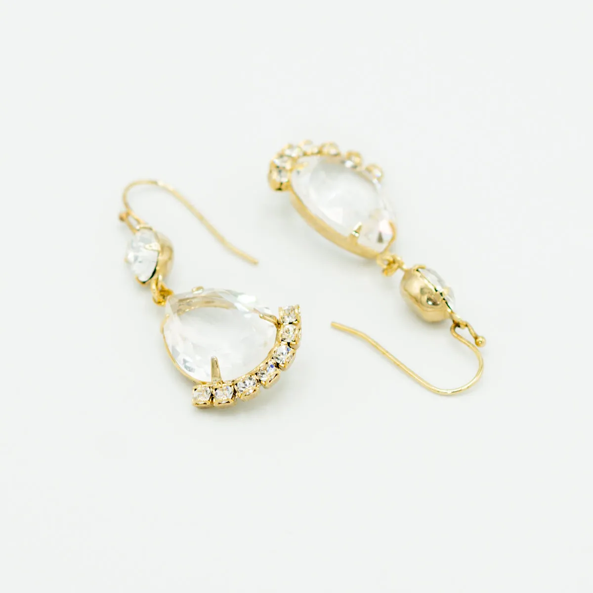 Ava Crystal Drop Earrings