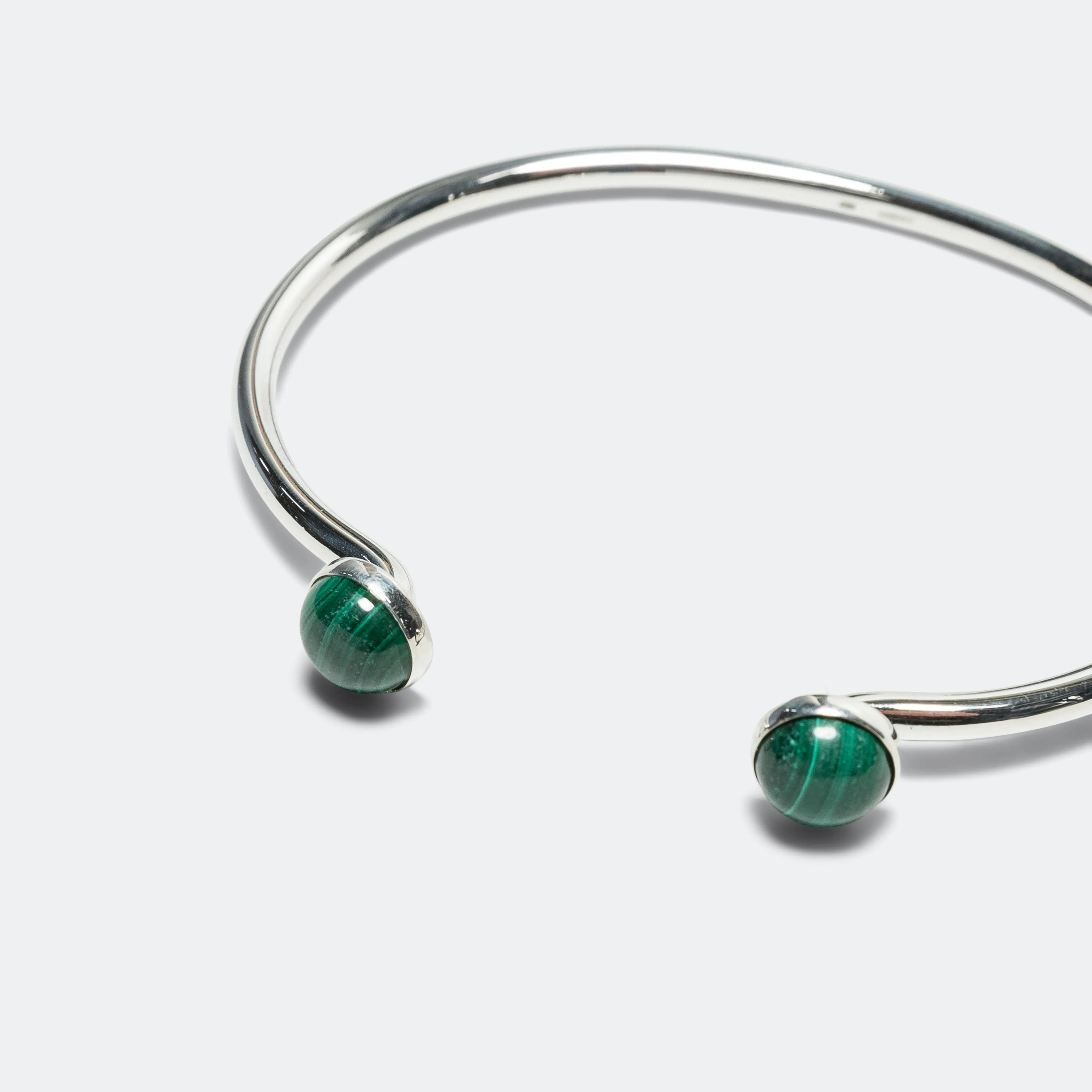 Bangle Bracelet - Malachite/925 Silver