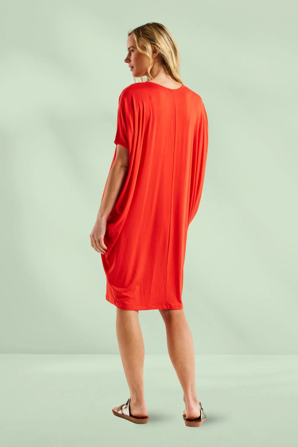 Betty Basics Maui Dress Flame Red