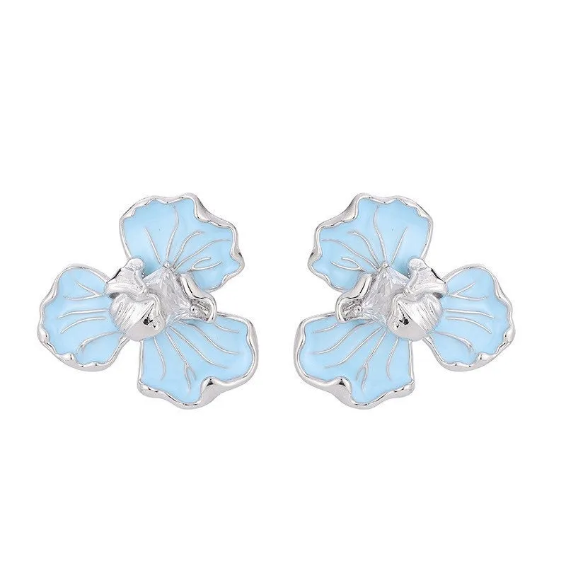 Blue Iris Earrings