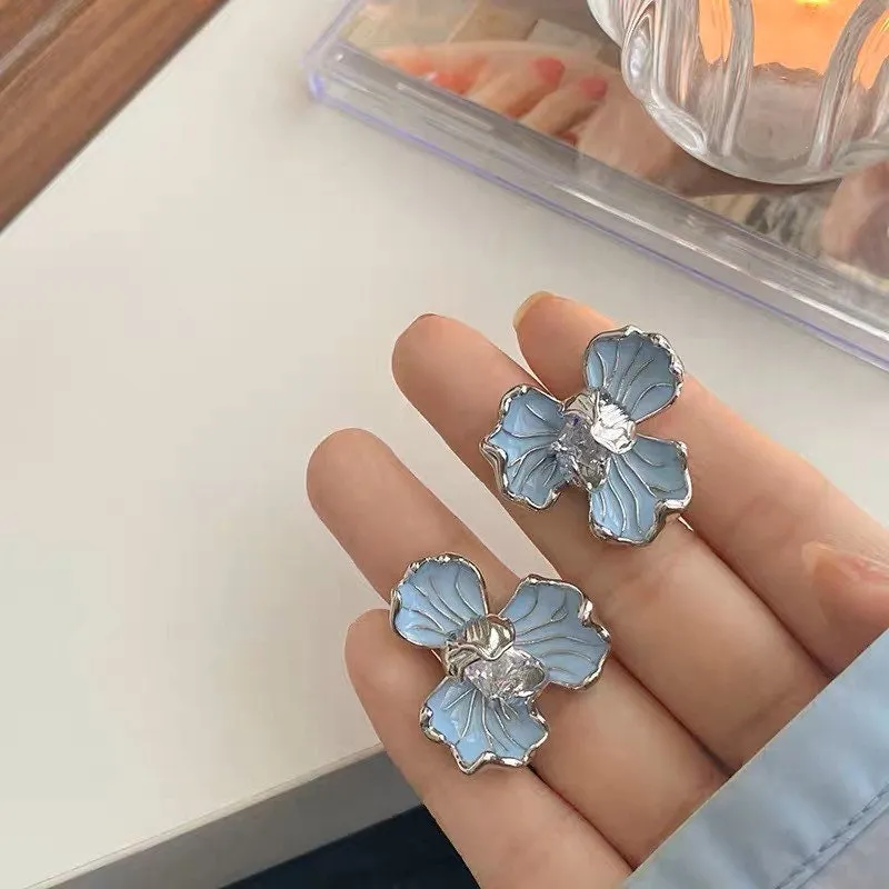 Blue Iris Earrings