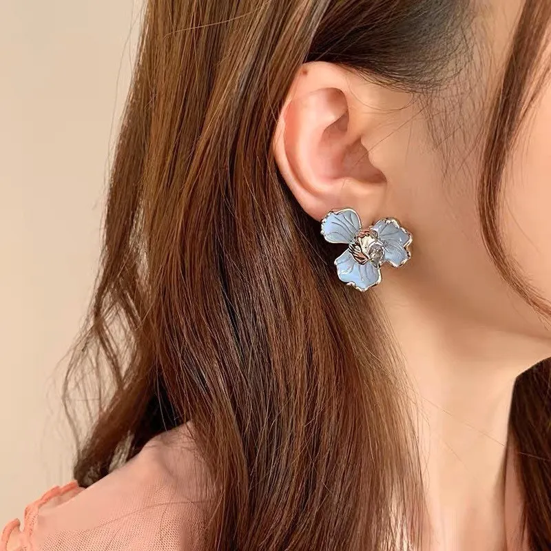 Blue Iris Earrings