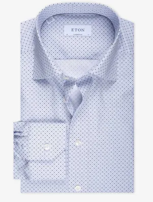 Blue Pattern Contemporary Shirt