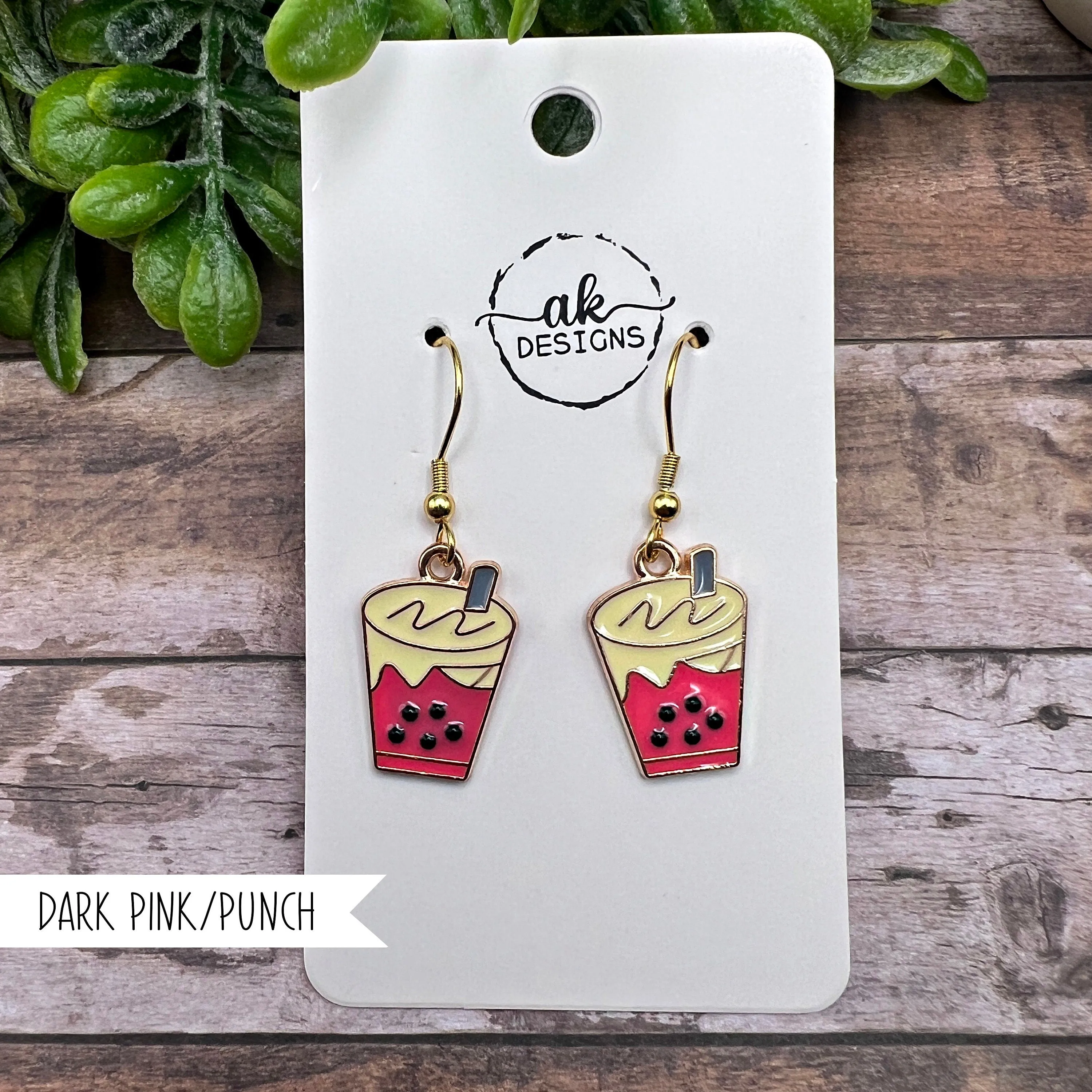 Boba Bubble Tea Food/Beverage Earrings