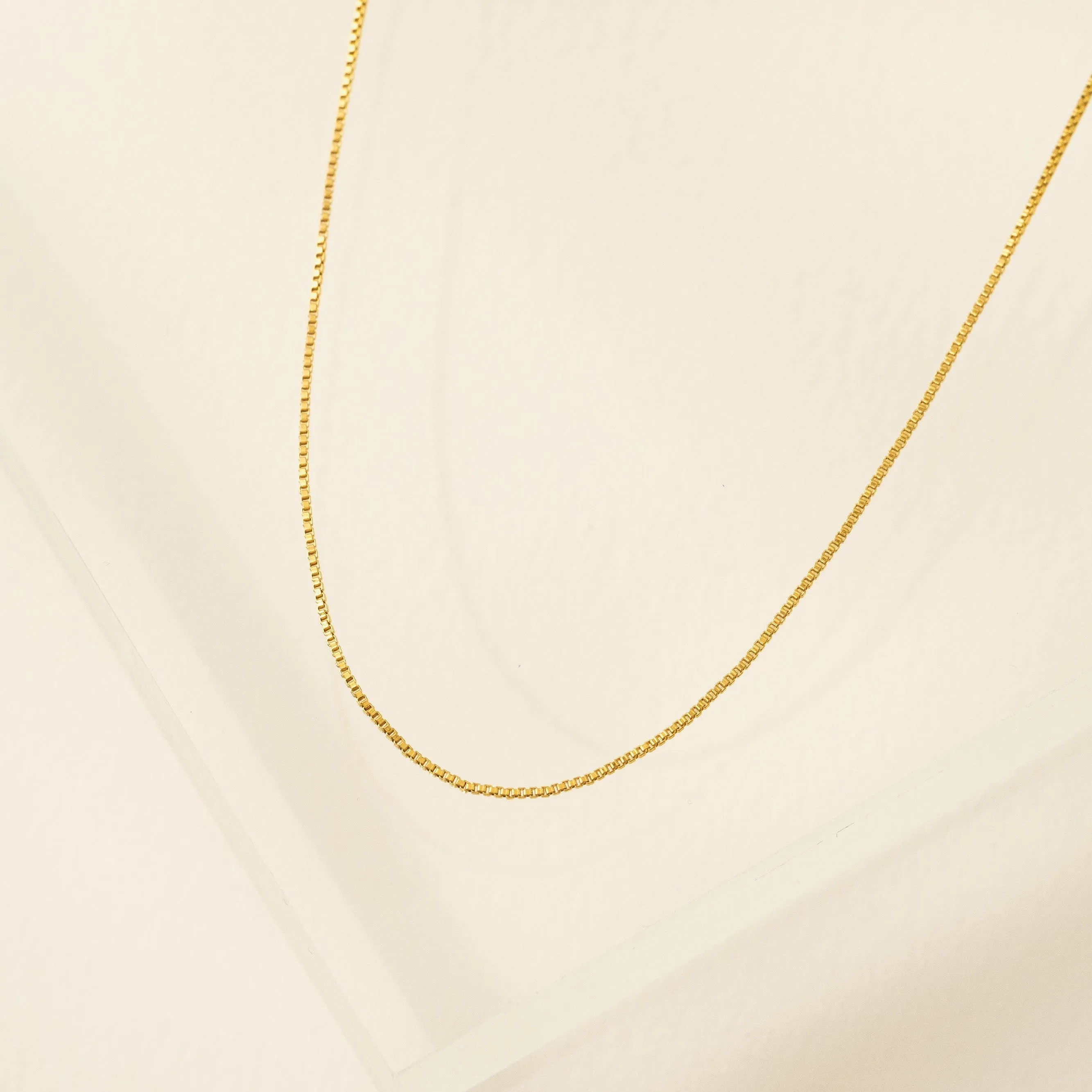 Box Chain Gold-Filled Necklace