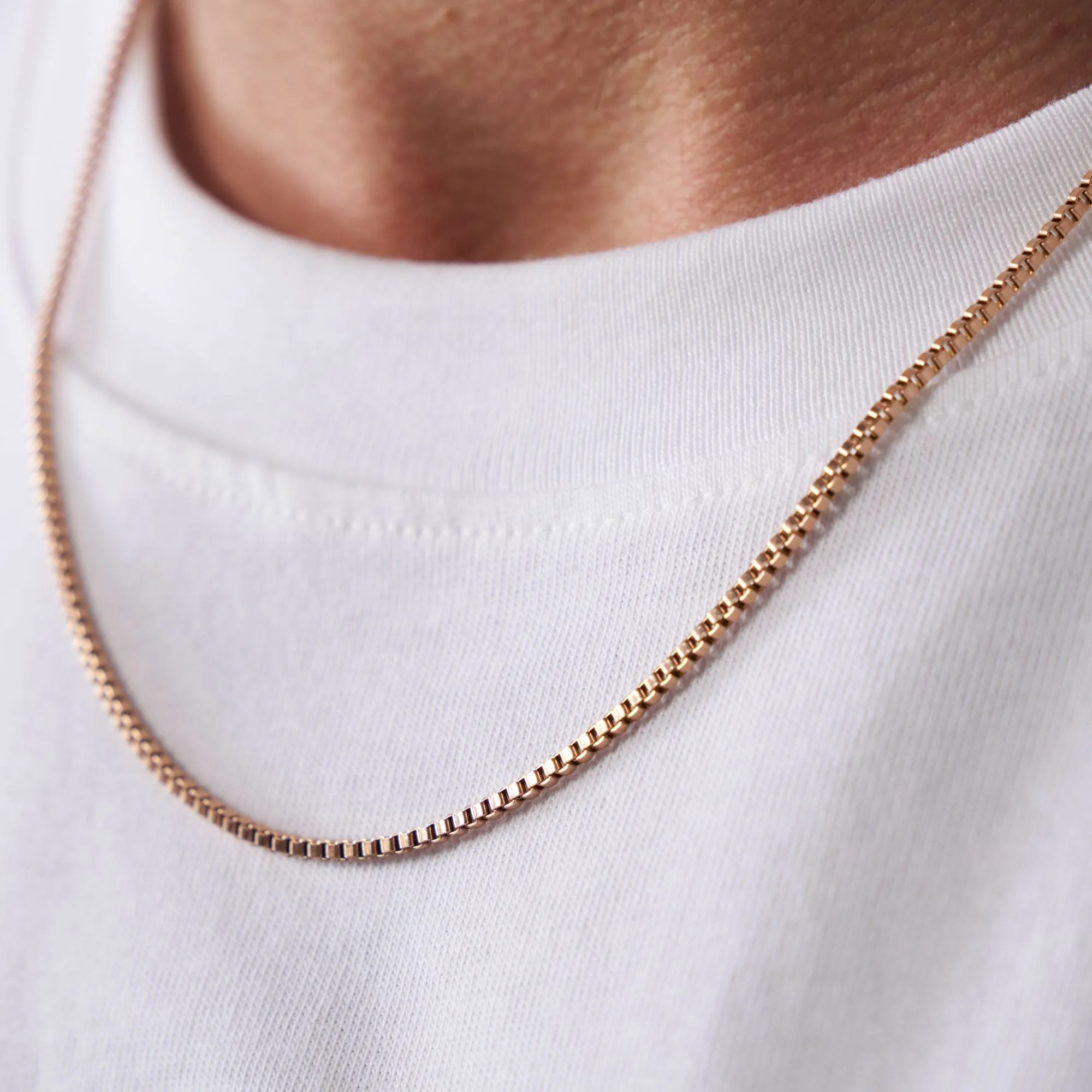 Box Chain (Rose Gold) 2mm