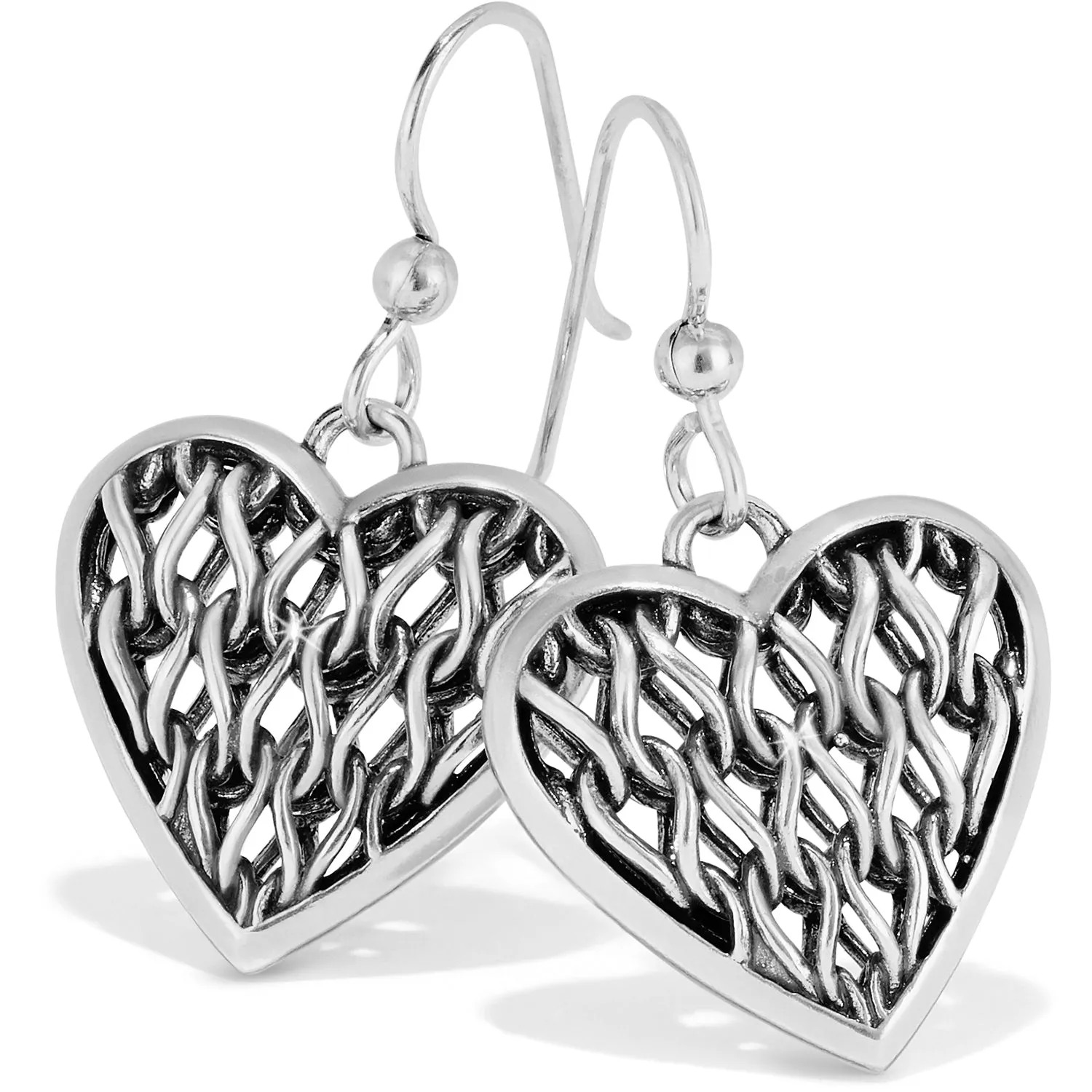 Brighton Delicate Memories Heart French Wire Earrings