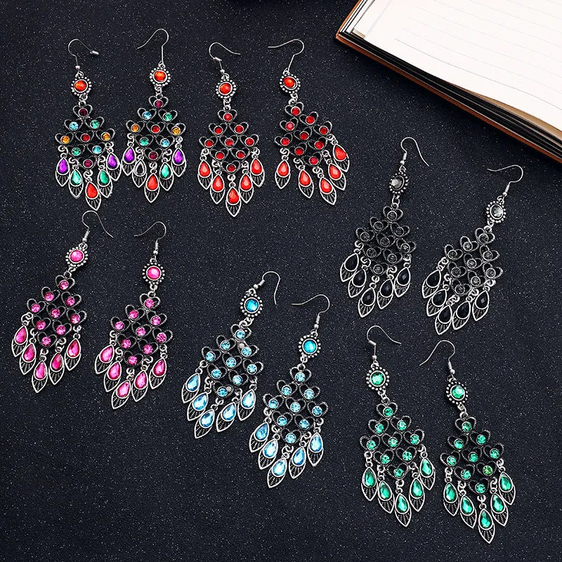 Chinese style multi-layer elegant earrings