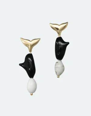 CLED Orca Earrings Gold Vermeil