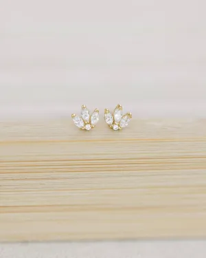 Coast and Cove - Crystal Crown Studs