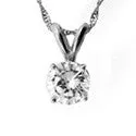 Cubic Zirconia Cz 1.5 Ct Round Pendant Pendant