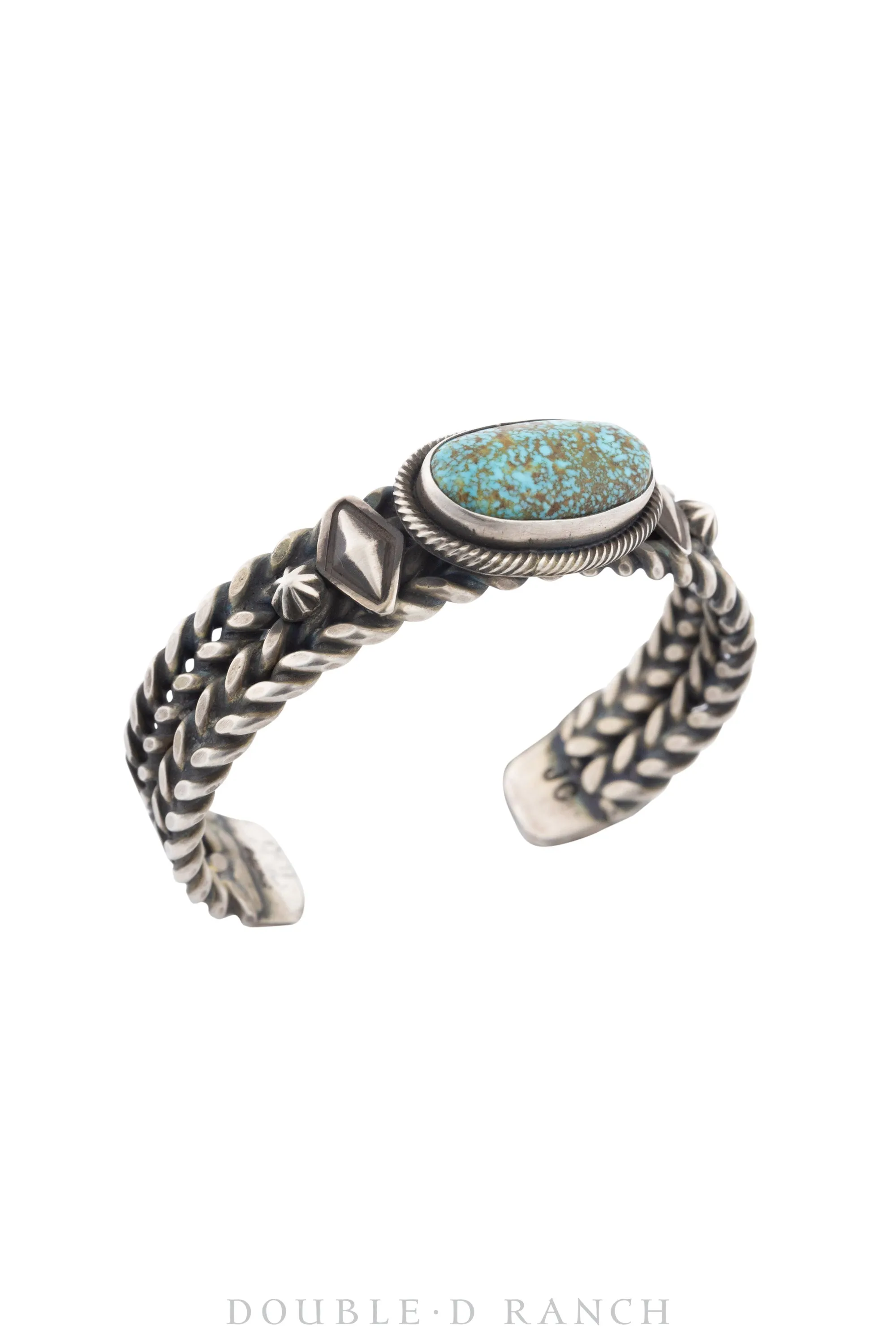 Cuff, Coil Twist Wire, Turquoise, Hallmark, Contemporary, 3507