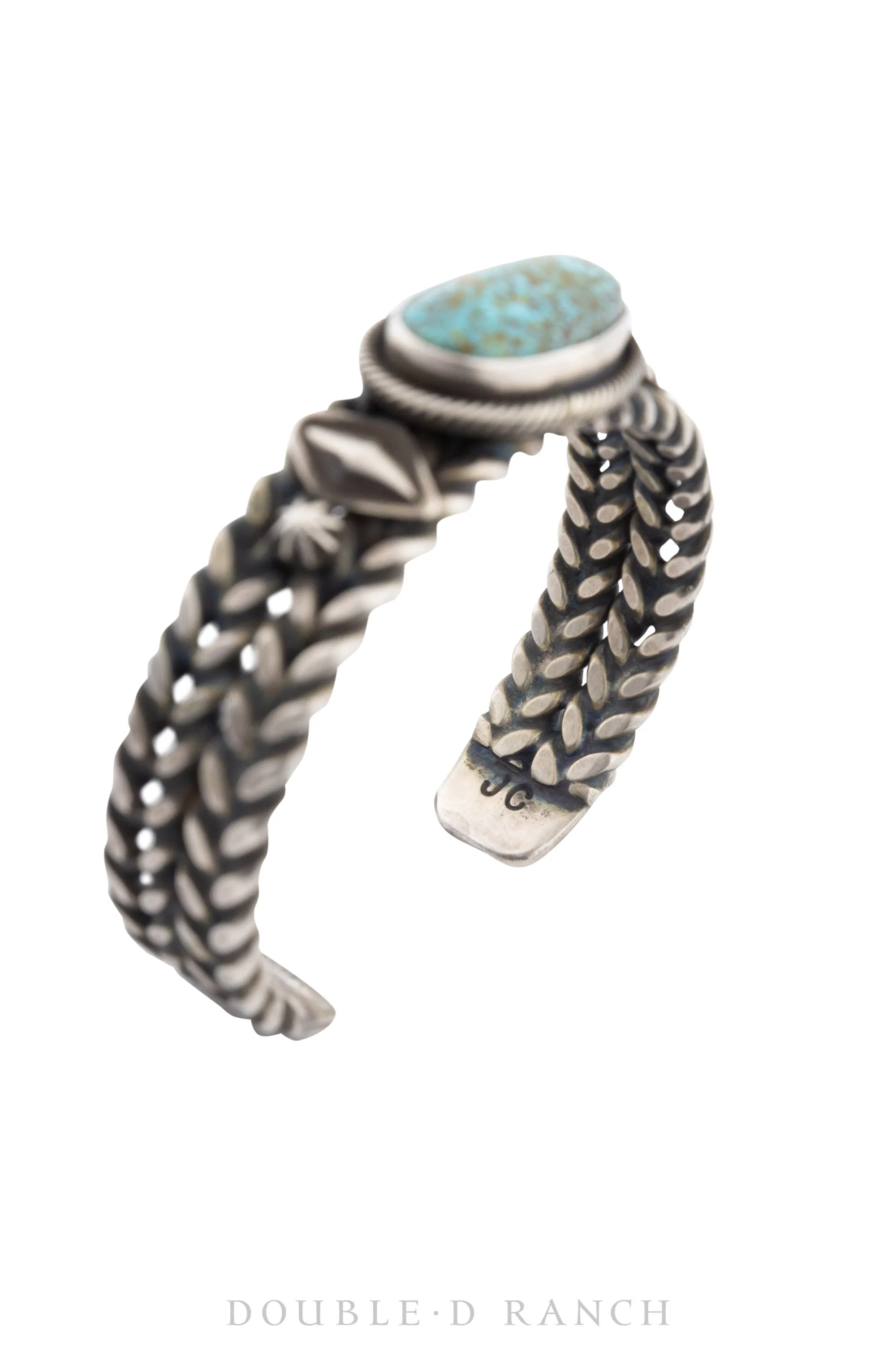 Cuff, Coil Twist Wire, Turquoise, Hallmark, Contemporary, 3507