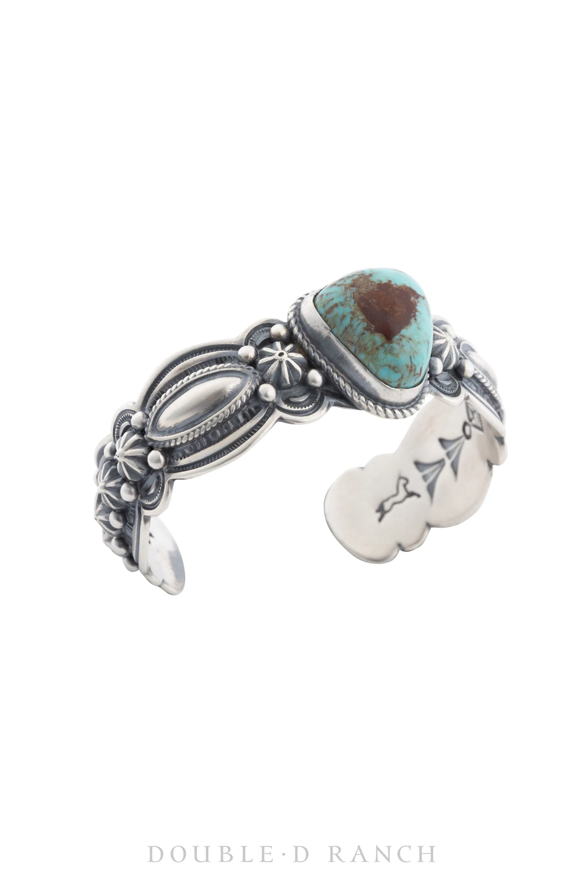 Cuff, Natural Stone, Turquoise, Hallmark, Contemporary, 3529