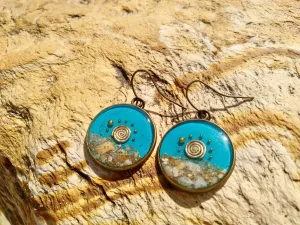 Darwin beach sunrise earrings