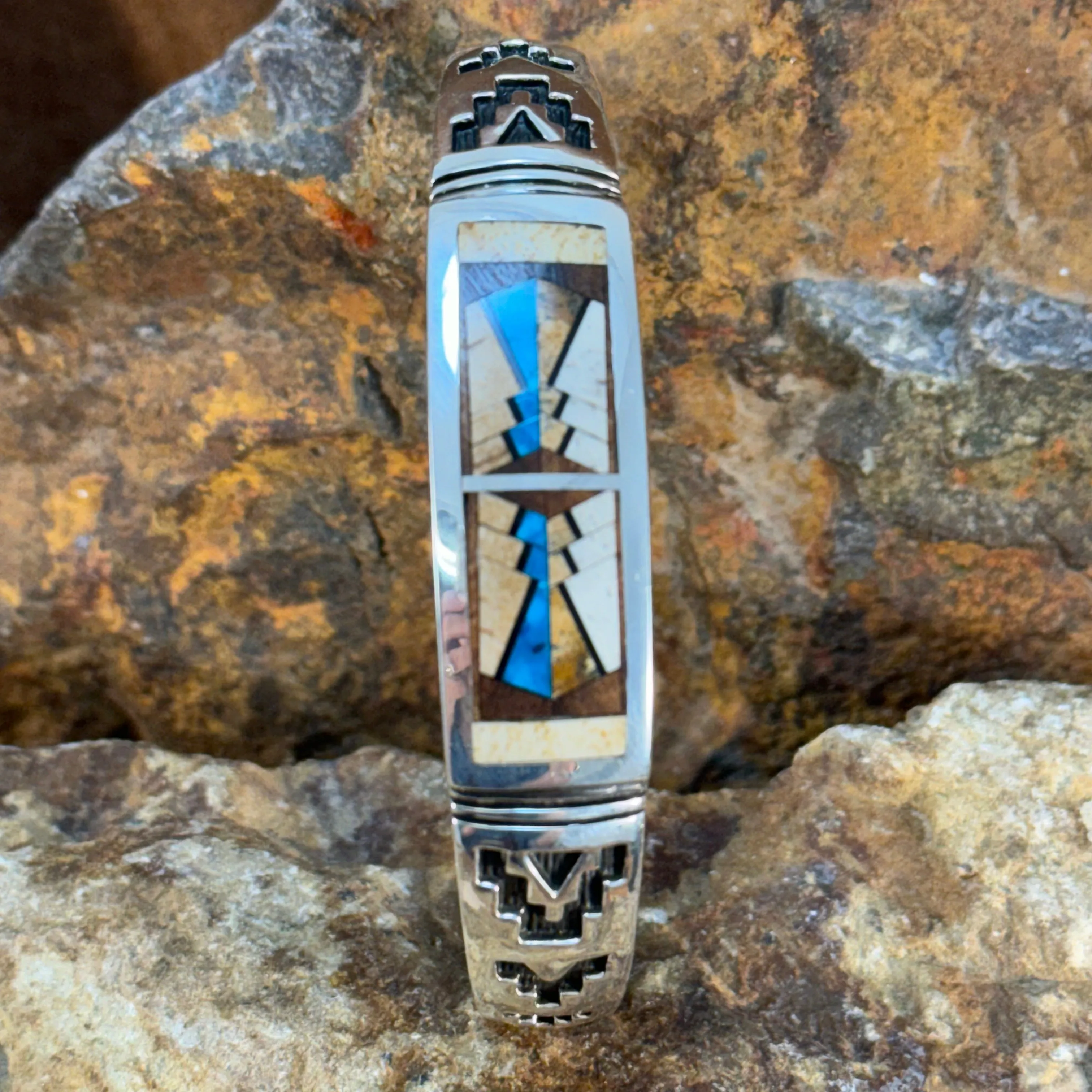 David Rosales Arizona Ironwood Sterling Silver Bracelet