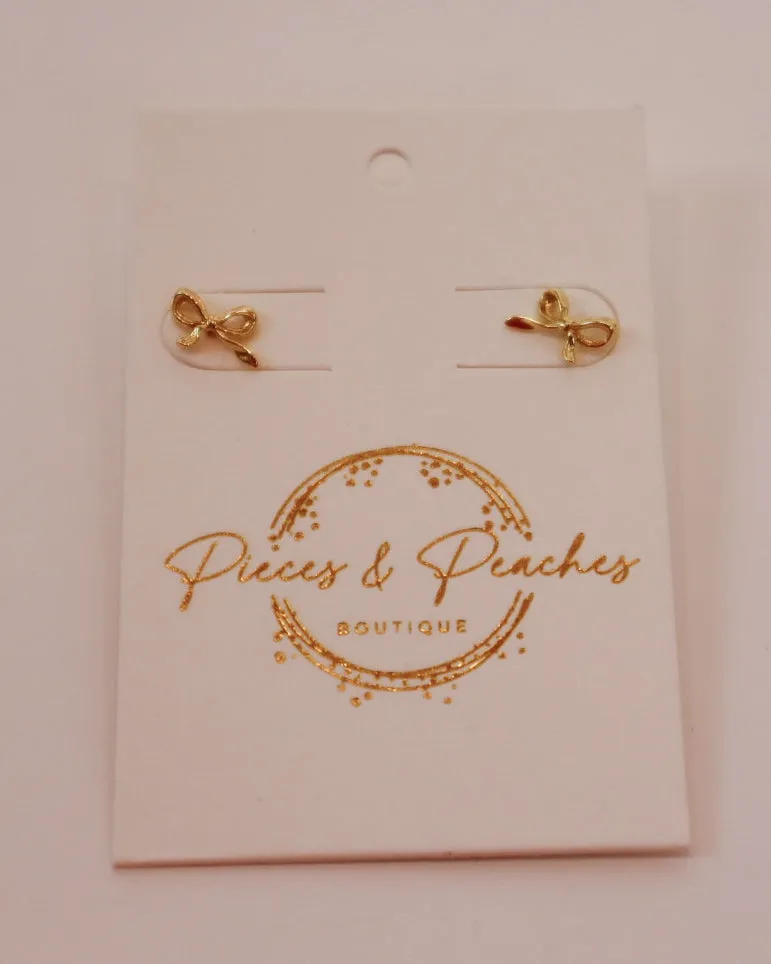 Delicate Bow Earrings