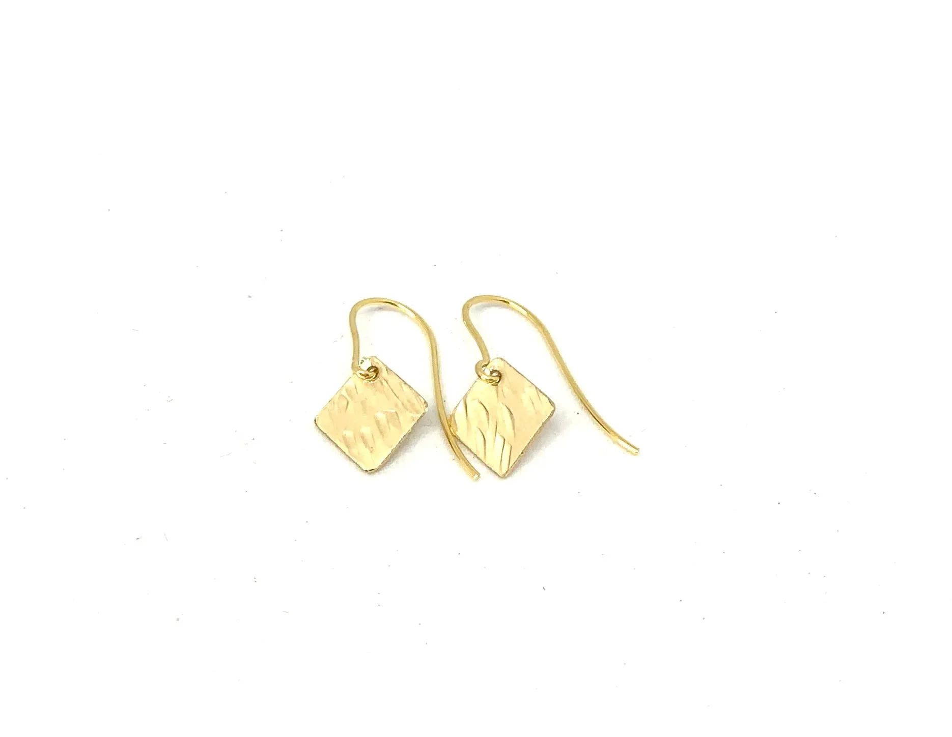 Delicate | Square | Solid | 9ct Gold | Earring