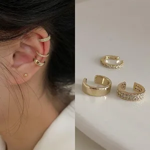 Delicate Zircon Cute Clip Earrings For Woman