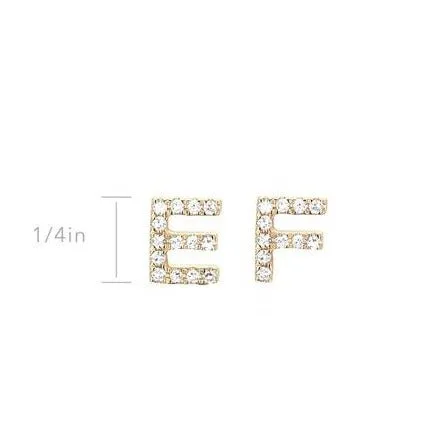 Diamond Initial Stud