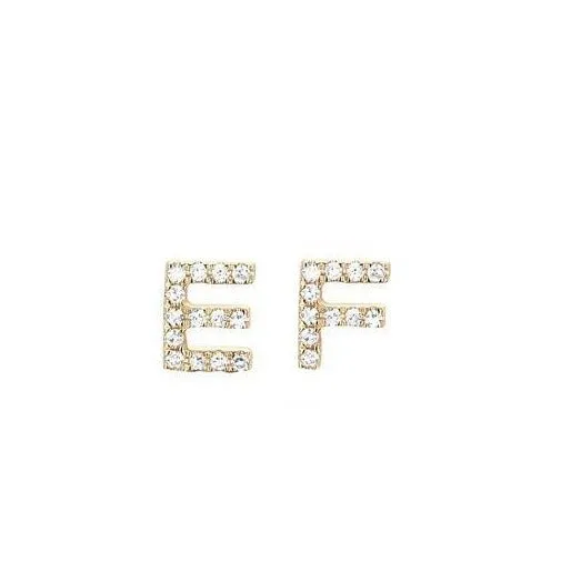 Diamond Initial Stud