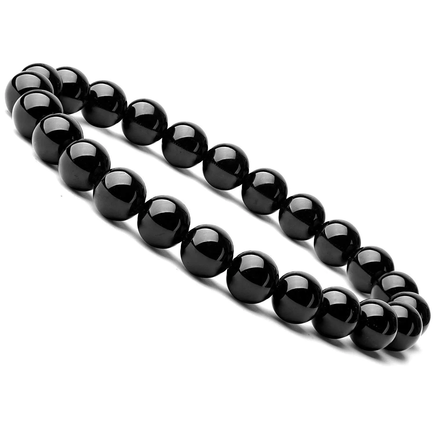 Elegant Black Onyx Beaded Bracelet