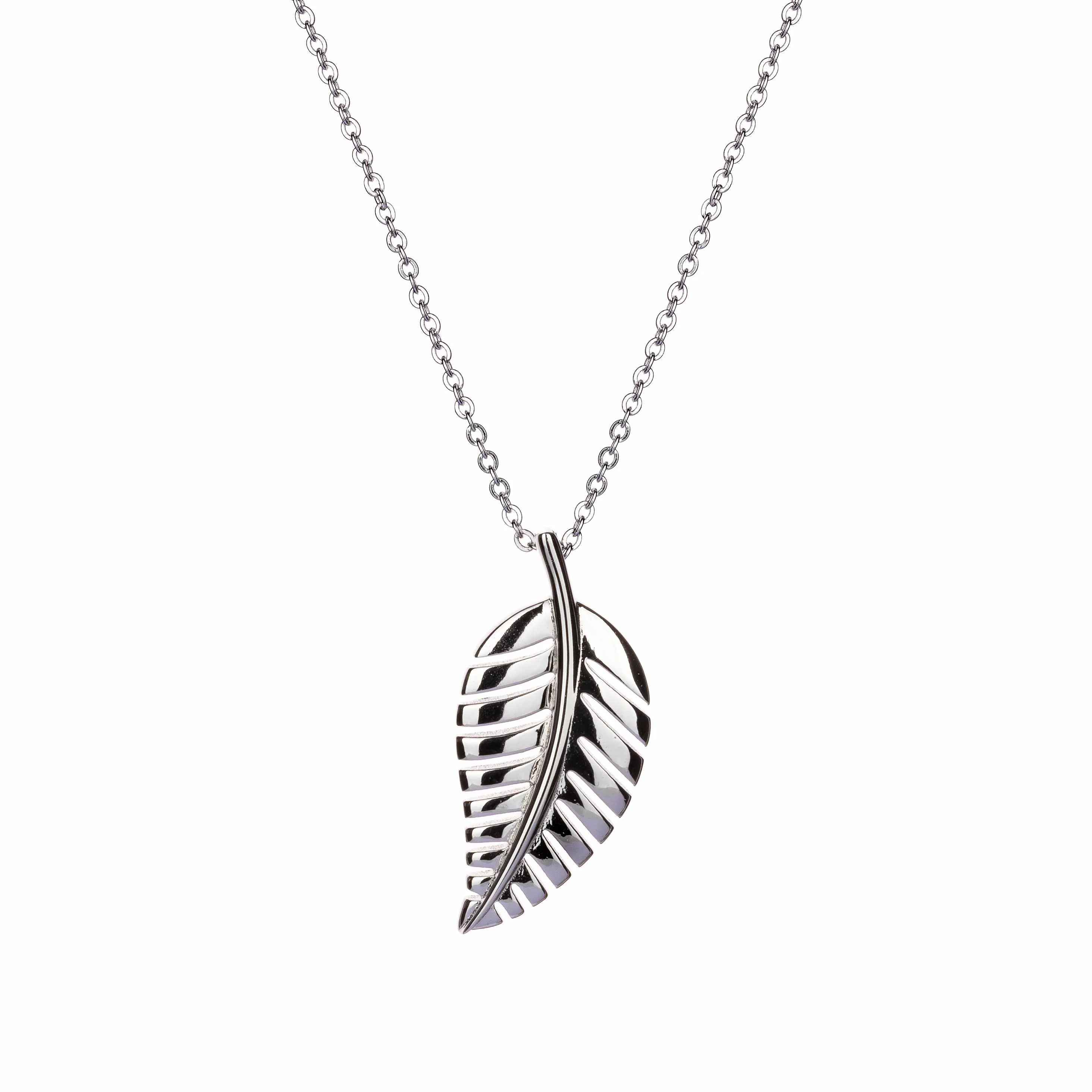 Gaia - Tropical Leaf - Sterling Silver Necklace