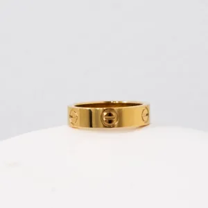 Gold Designer Inspired Love Ring