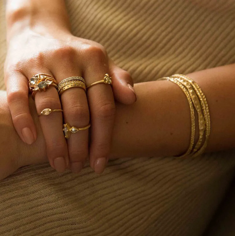 Gold Stingray Bangle