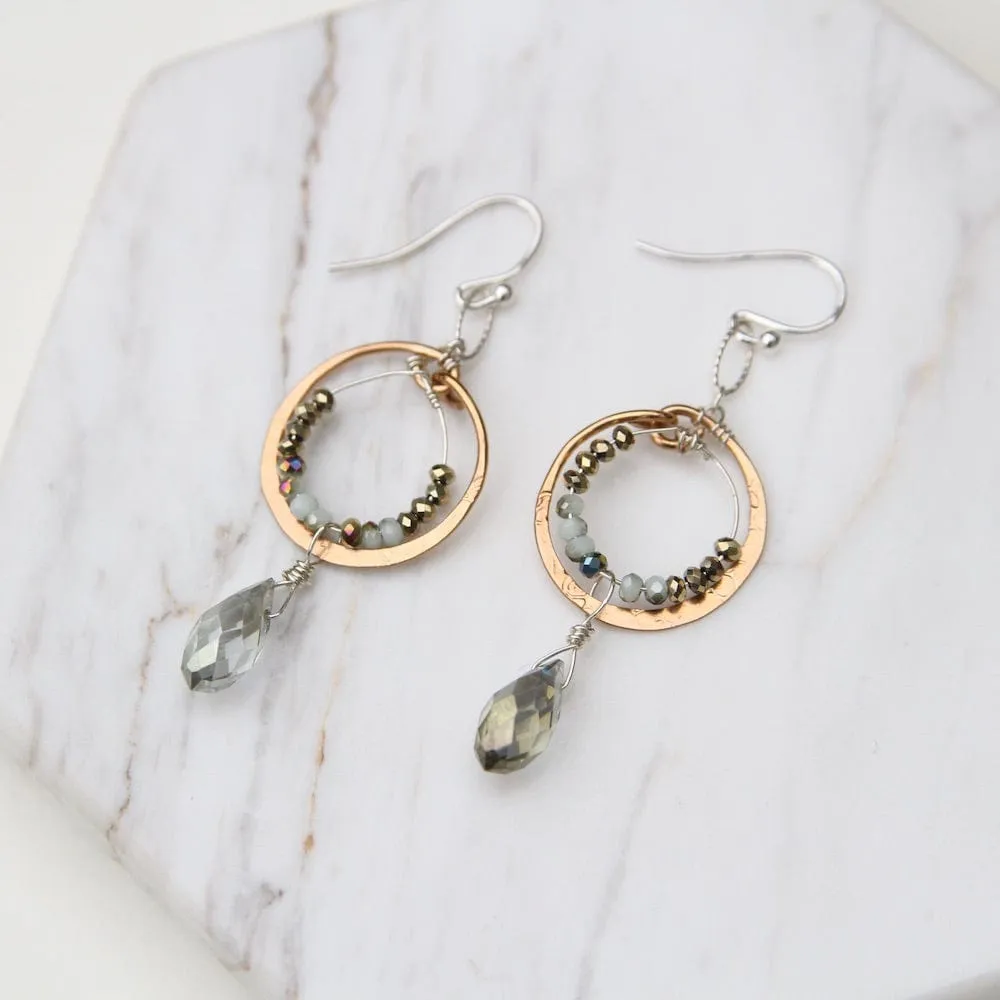 Hand Formed Delicate Crystal Earring