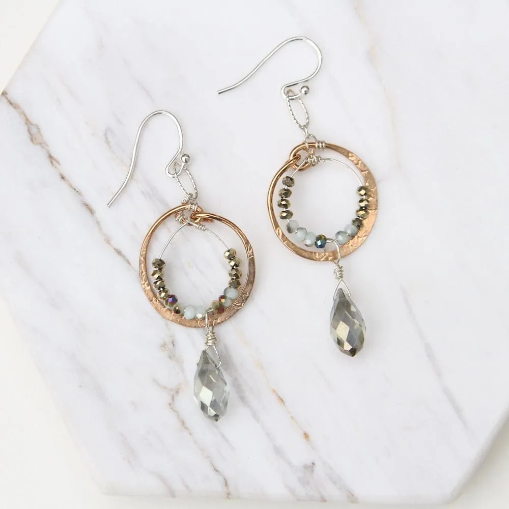 Hand Formed Delicate Crystal Earring