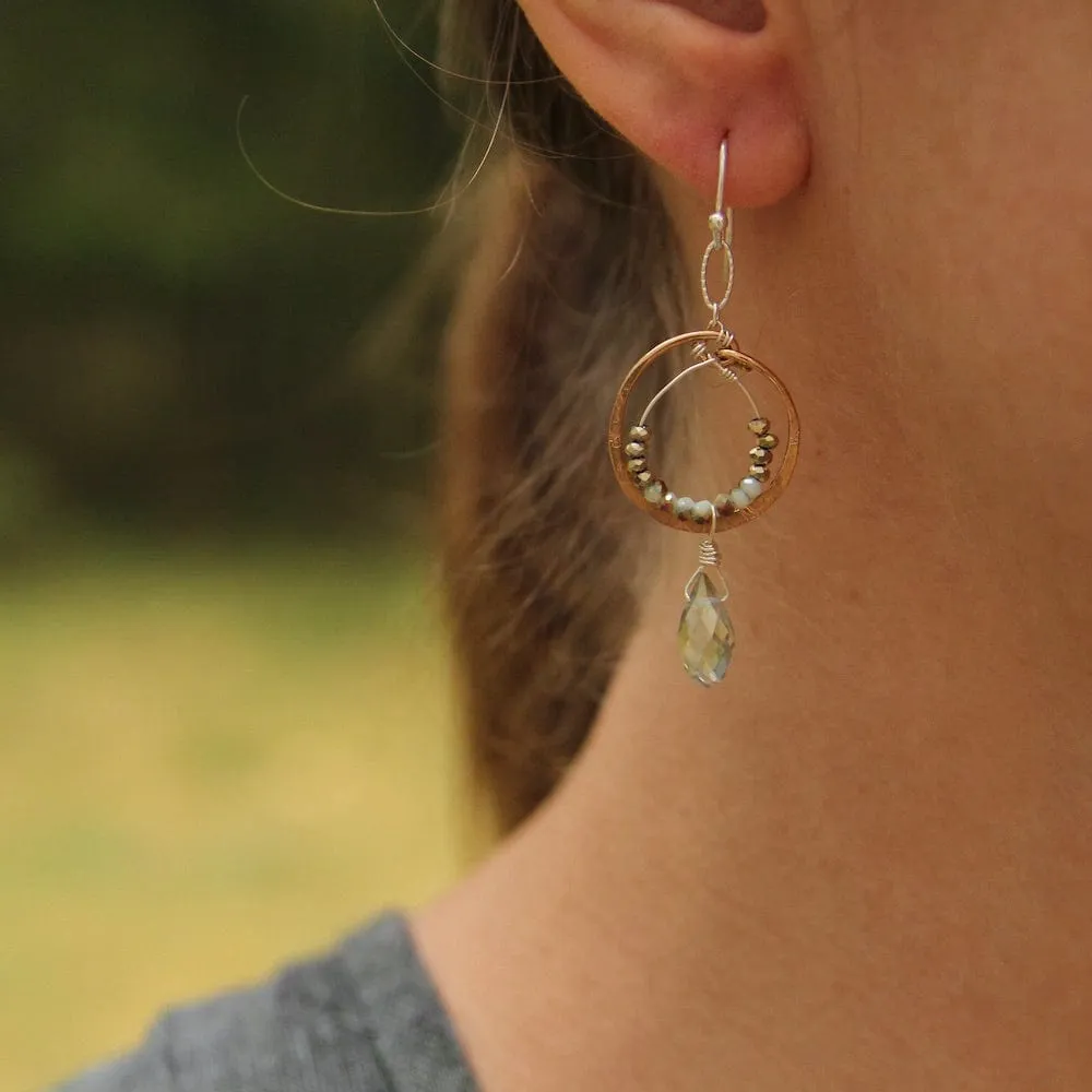 Hand Formed Delicate Crystal Earring