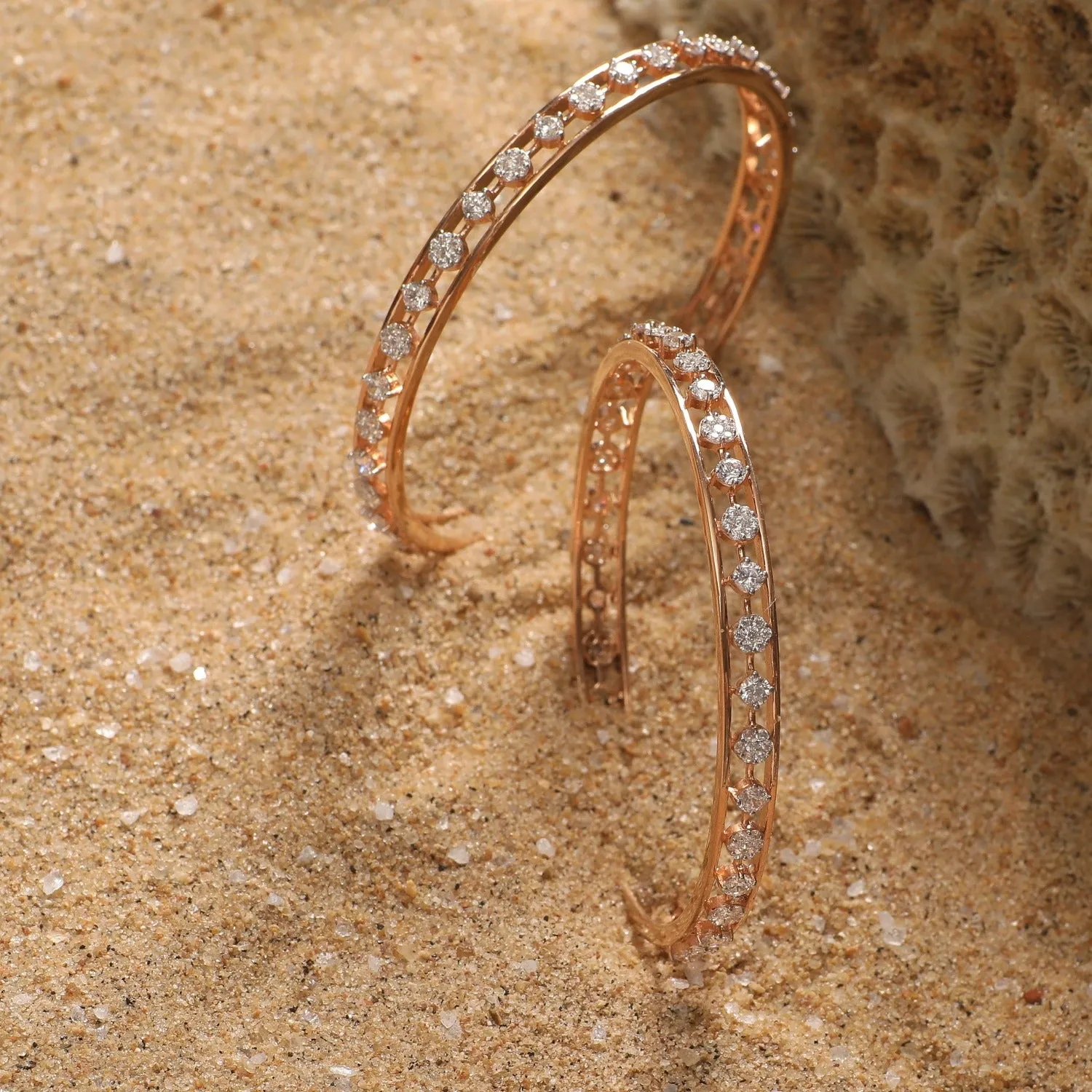 Hiral CZ Silver Bangles