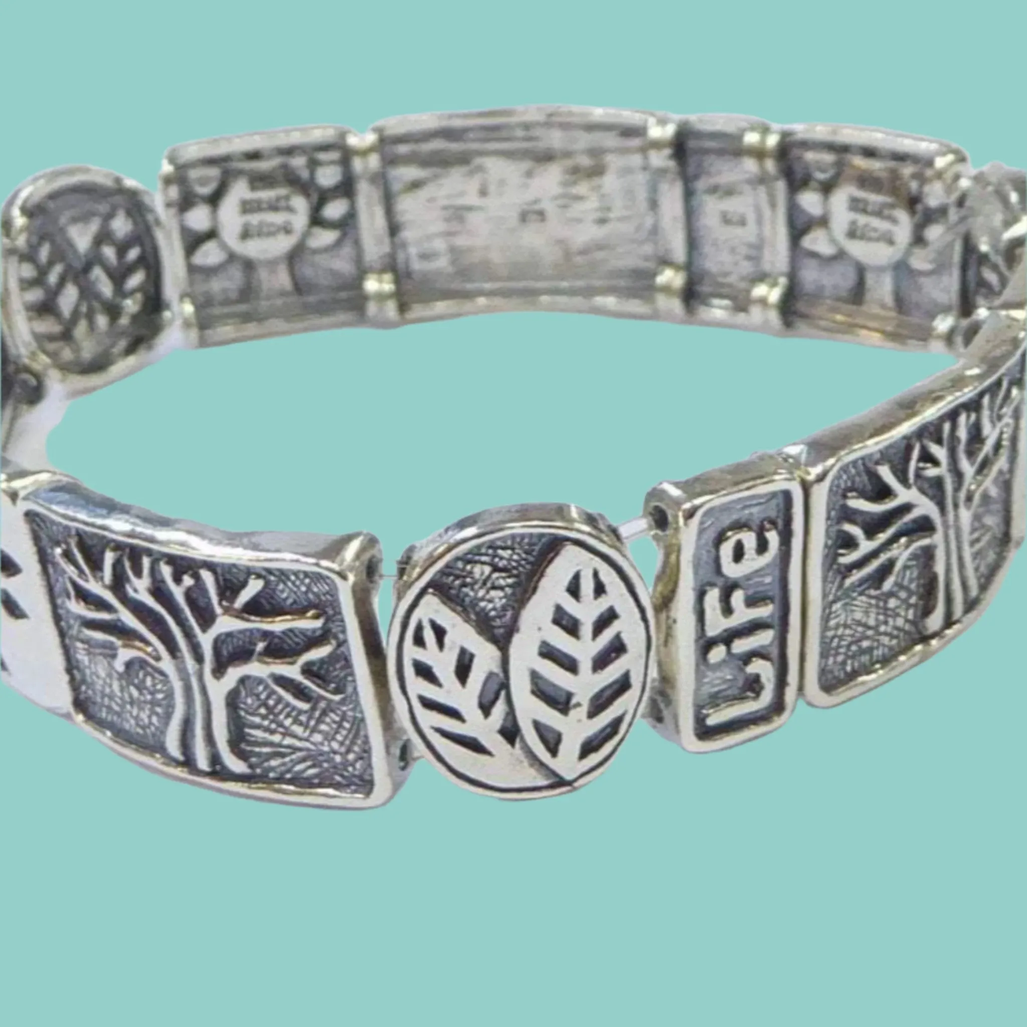 Judaic Tree of Life Silver Bracelet Israeli