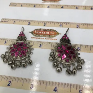 Kuchi Silver Dangle Jhumka Style Earrings