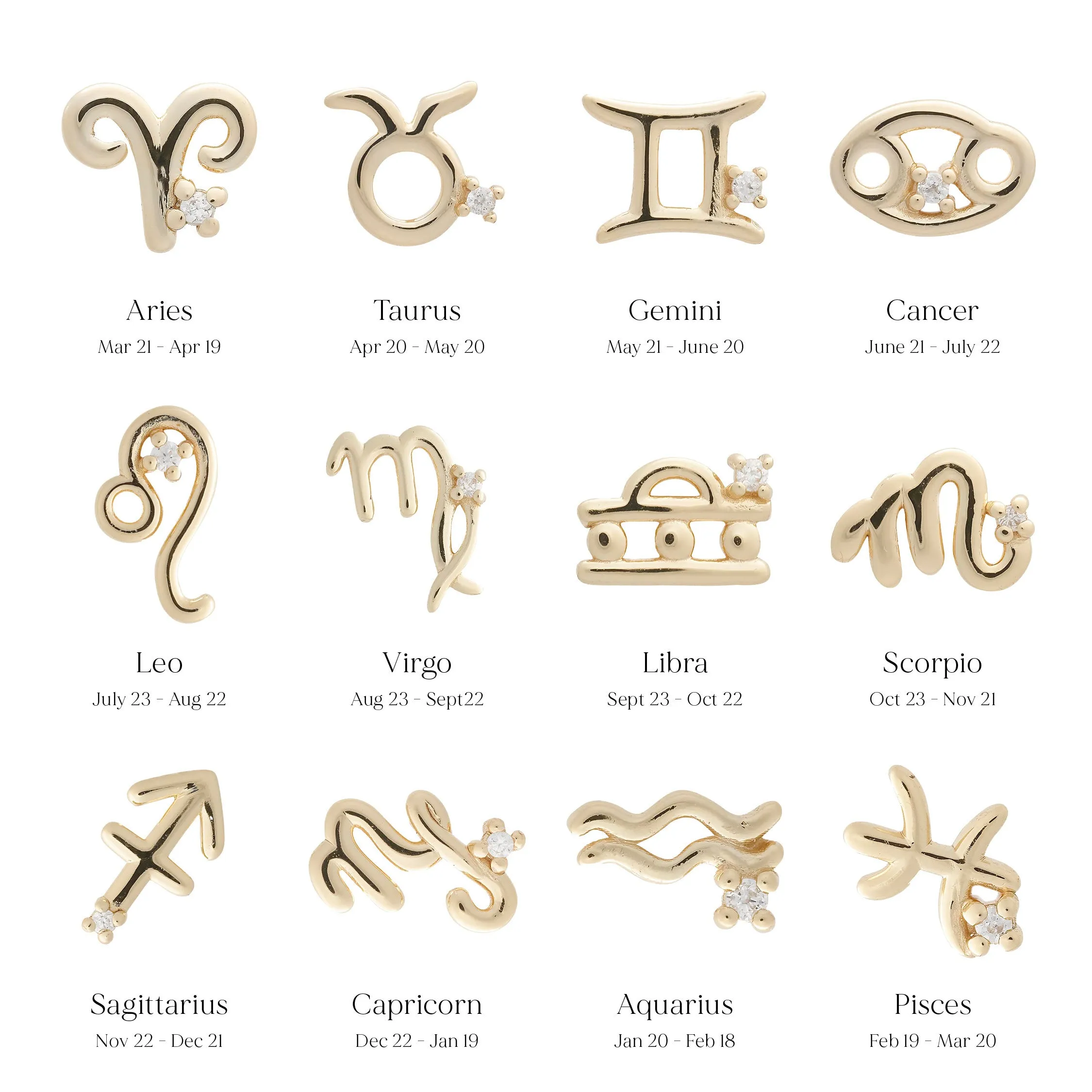 Libra Symbol Studs