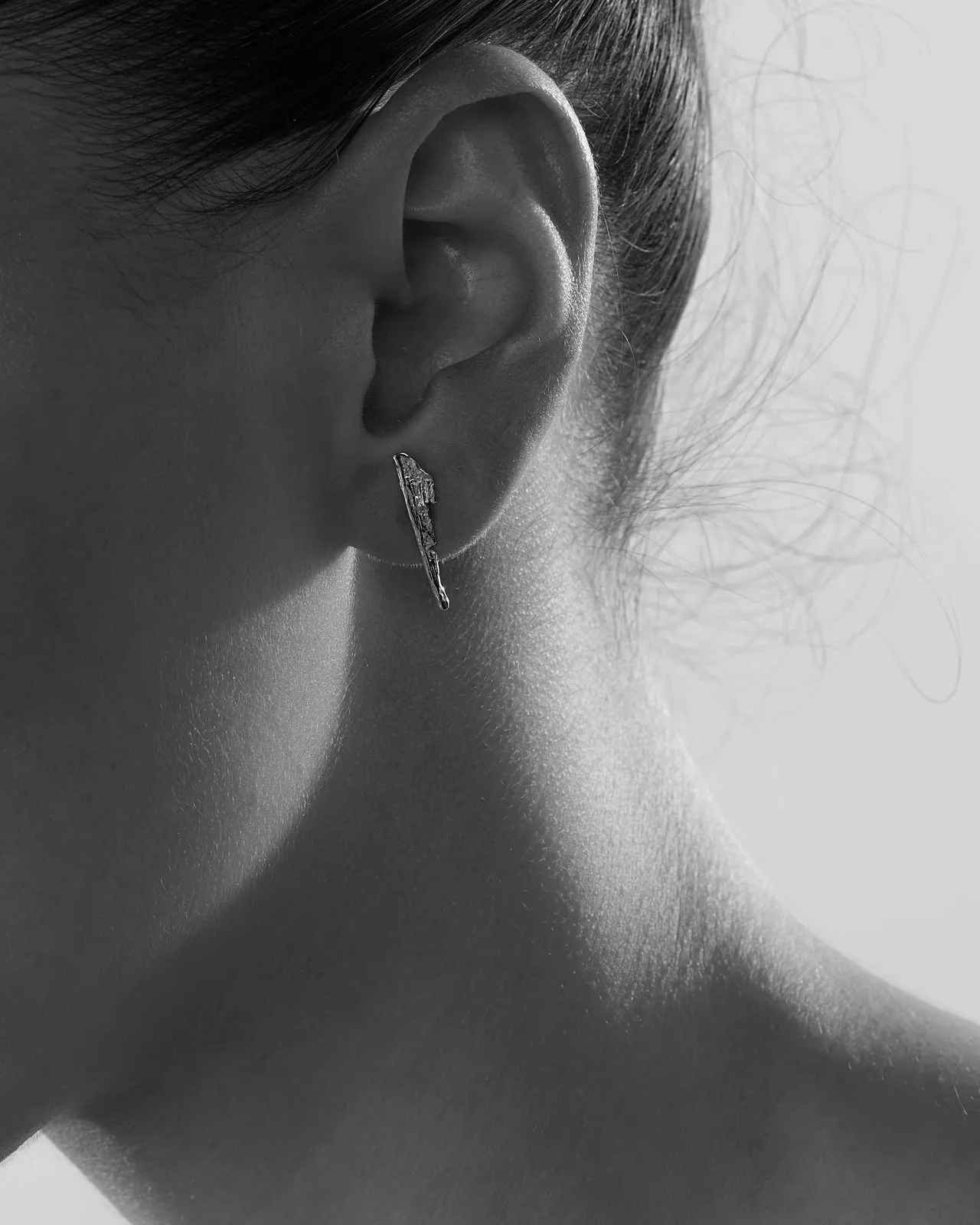 Linen Ear Pin 2.0 | Silver