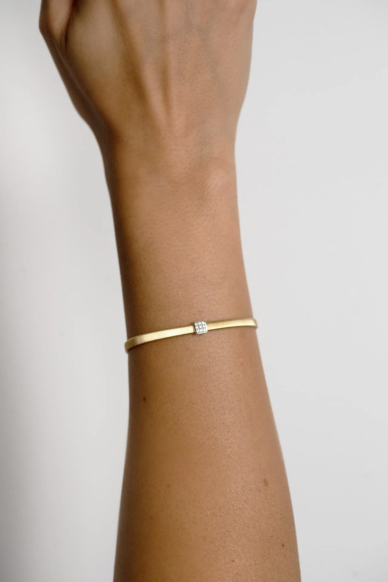 Marco Bicego® 'Masai' Gold and Diamond Single Station Bracelet