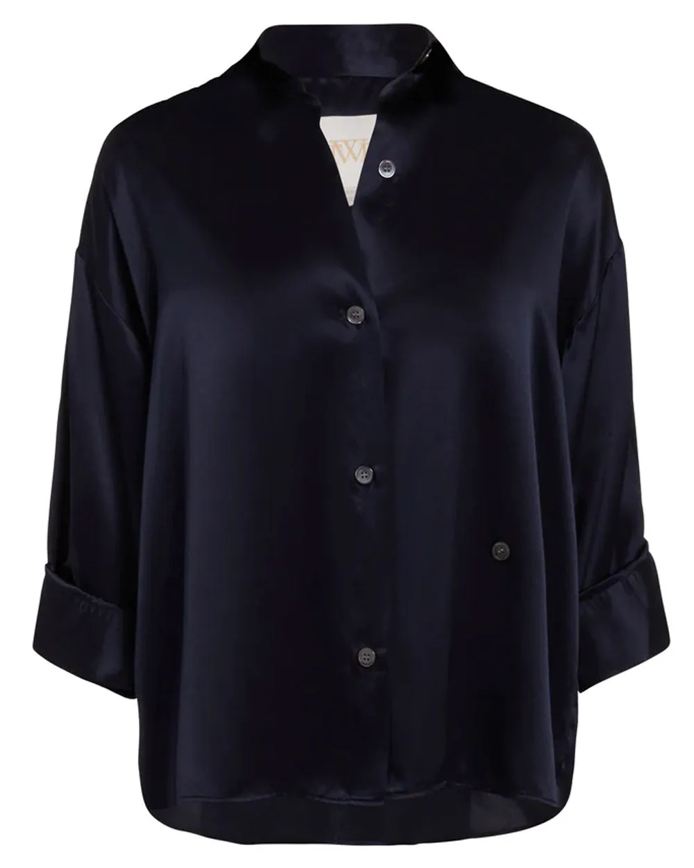 Midnight Satin Sheets Blouse