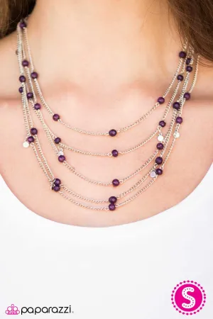 Paparazzi Necklace ~ Take Five! - Purple