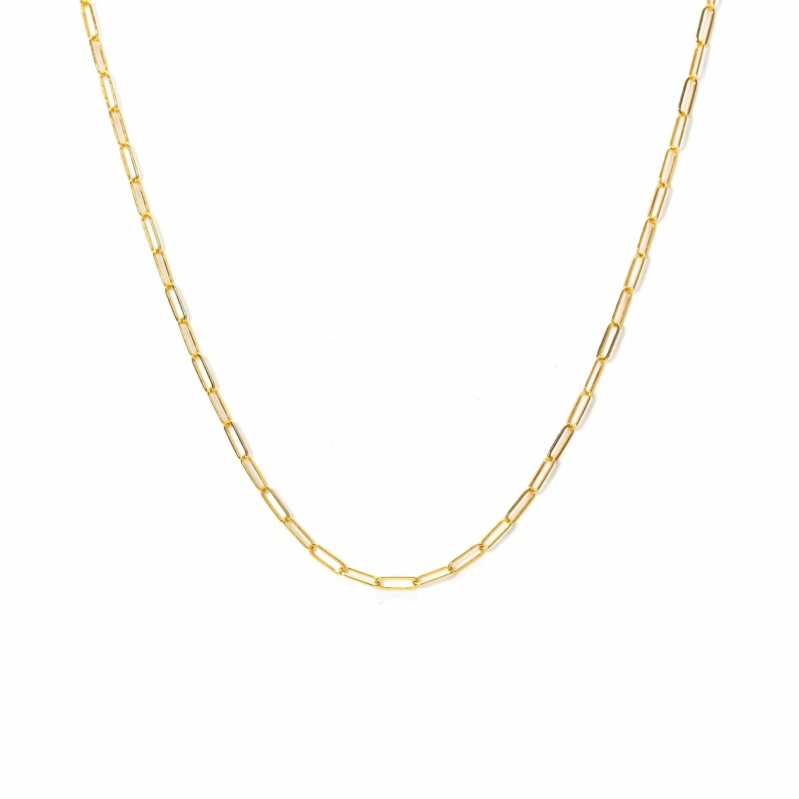 Paperclip Chain Gold-Filled Necklace