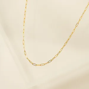 Paperclip Chain Gold-Filled Necklace