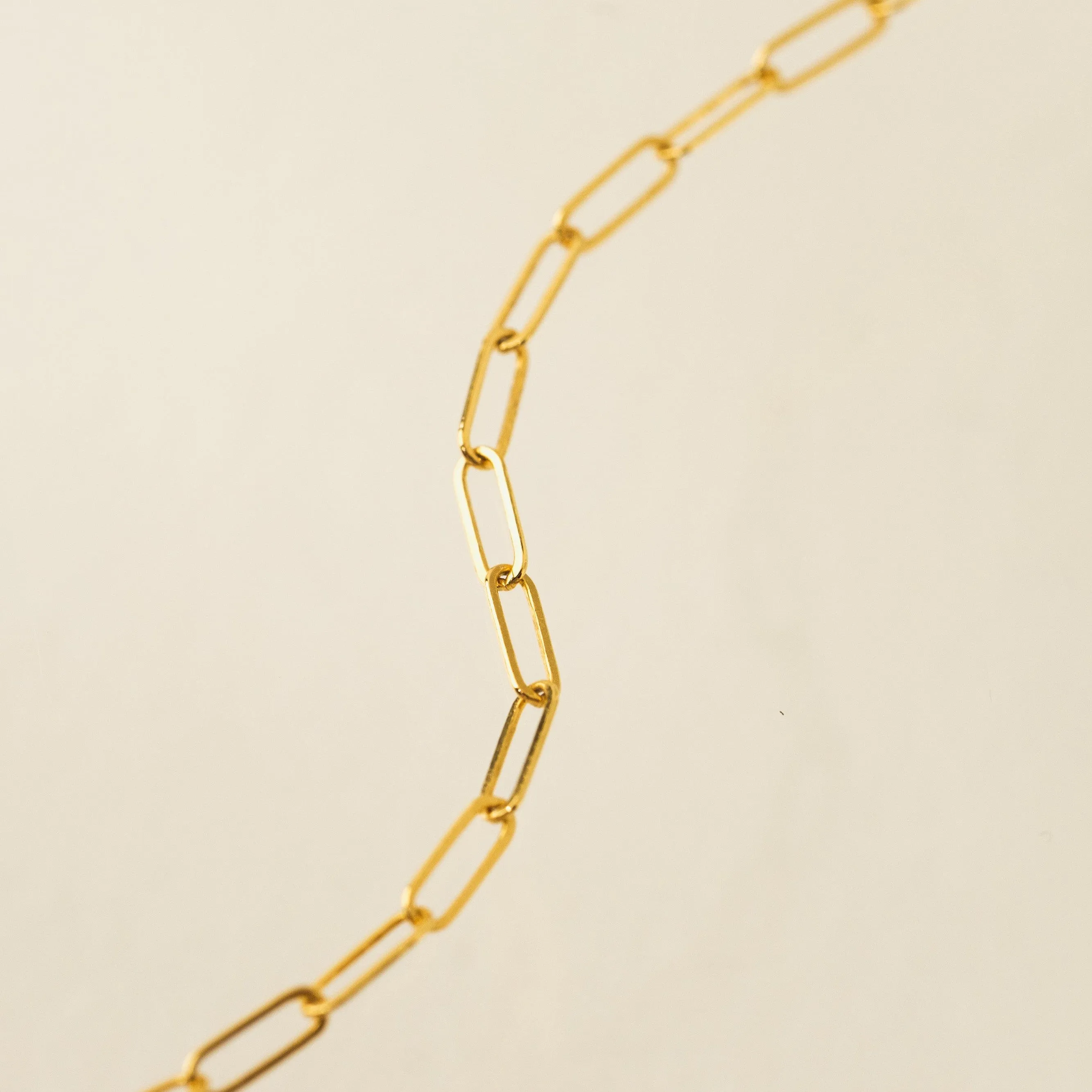 Paperclip Chain Gold-Filled Necklace