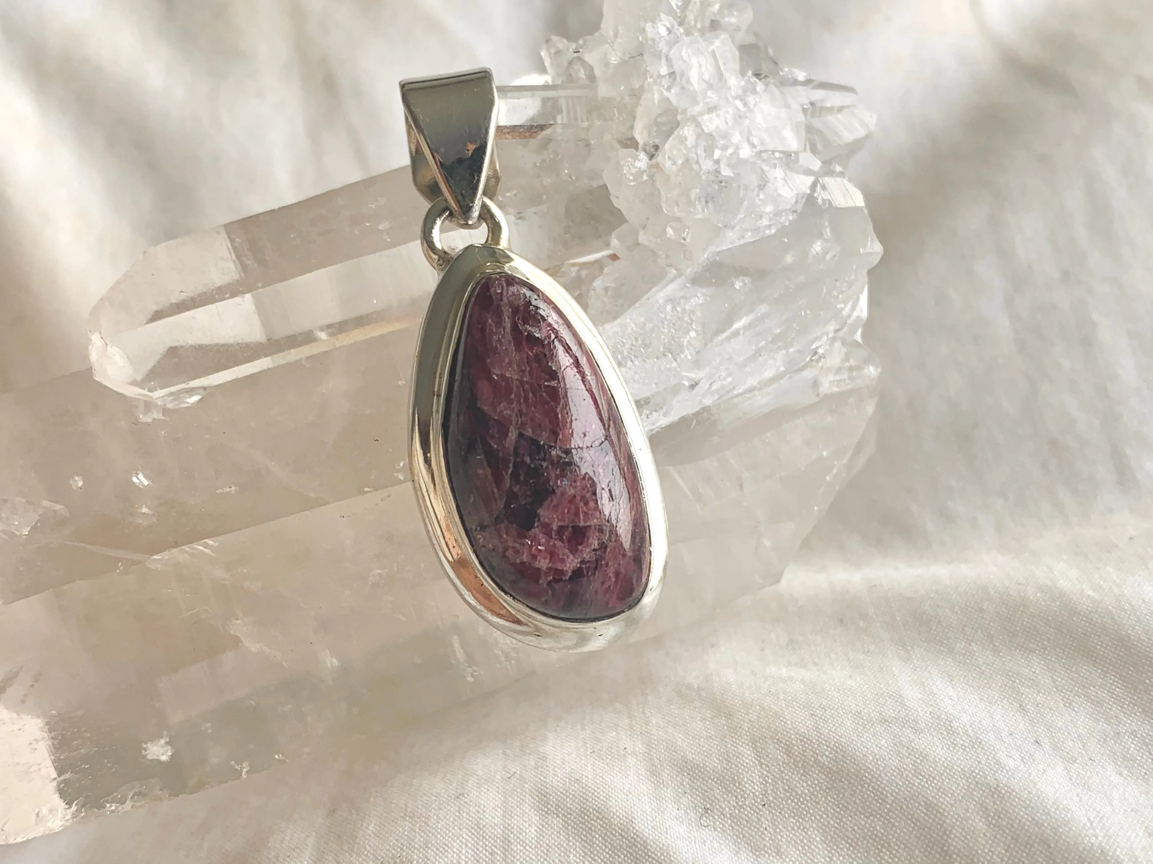 Pink Tourmaline Ansley Pendant - Freeform