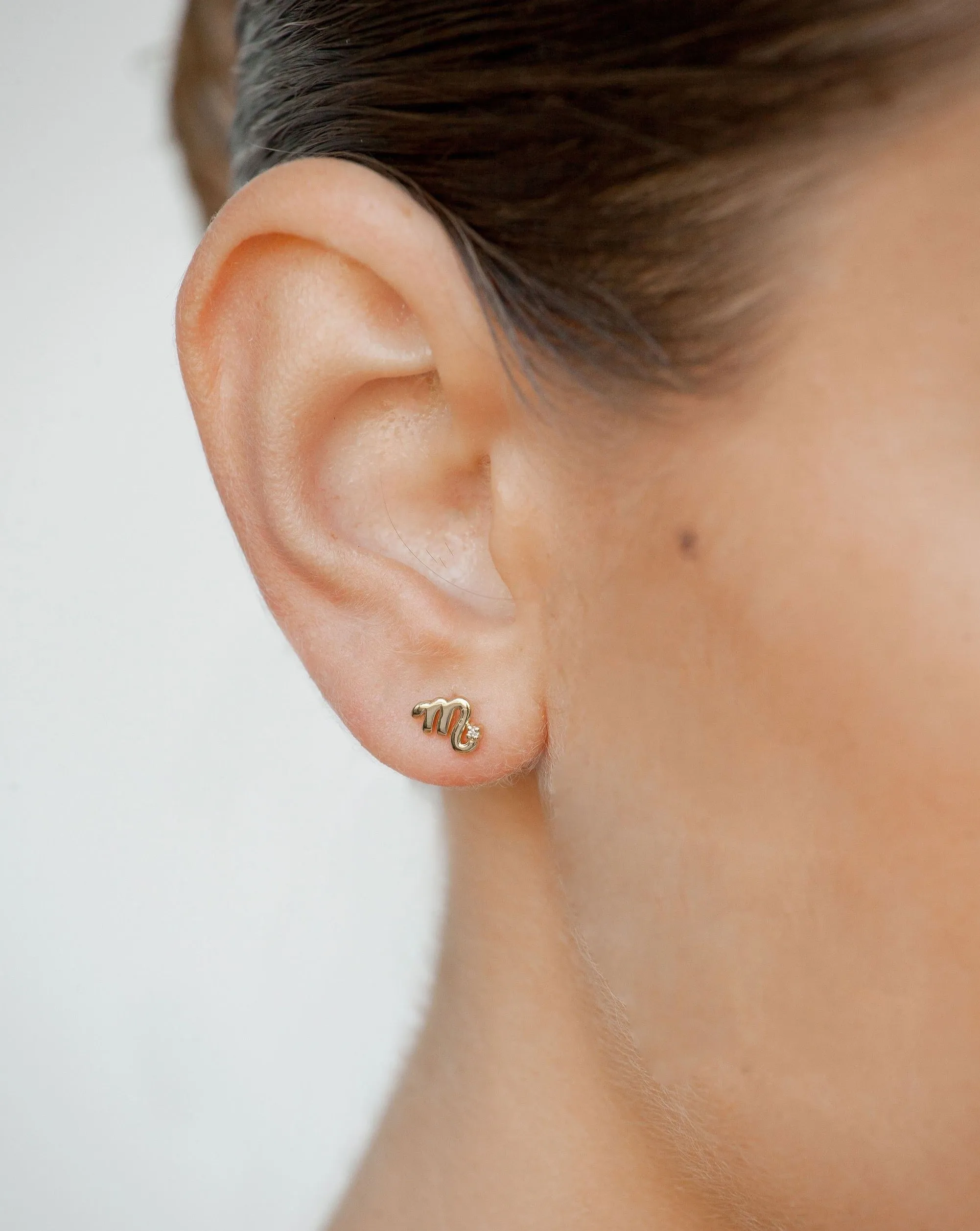 Scorpio Symbol Studs