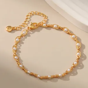 Small Jewelry Synthetic Pearl Bracelet Elegant