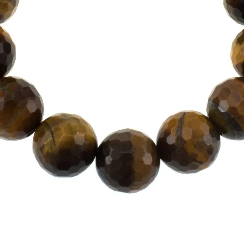 Tiger Eye, Smoky Quartz & Clear Crystal Sterling Silver Bracelets | Natural Gemstone Jewelry for Women by Pearlz Gallery